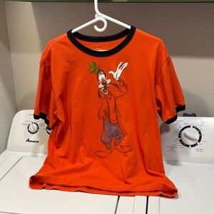 Disney Orange Goofy Short Sleeve Tee